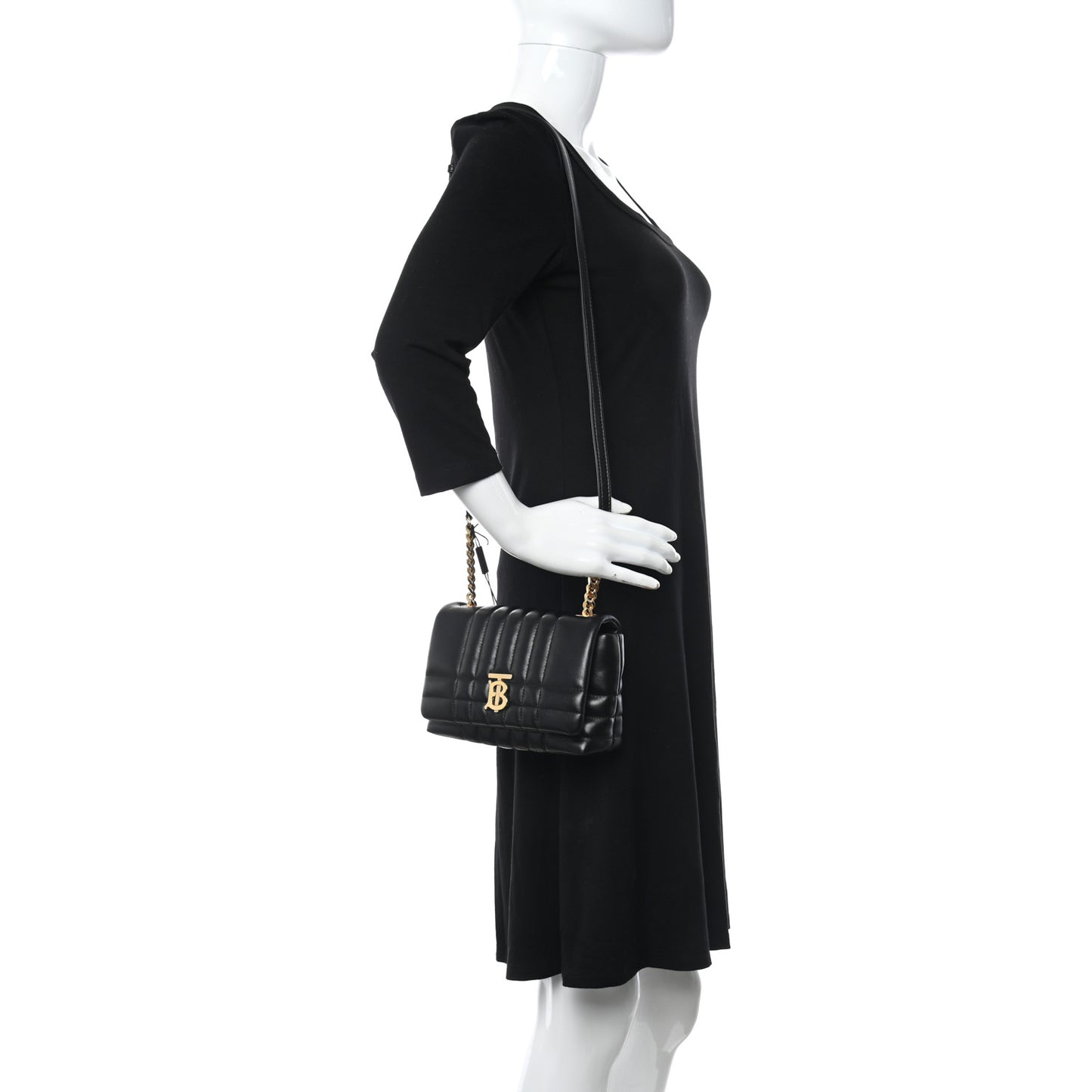 Lambskin Quilted Mini Lola Bag Black