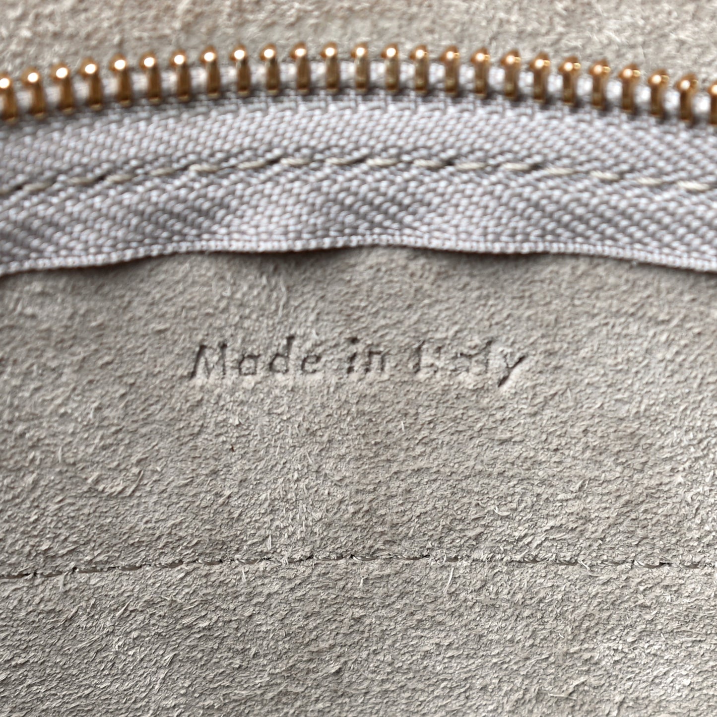 Grained Calfskin Nano Belt Bag Light Taupe