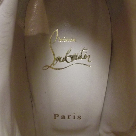Christian Louboutin Leather Catch Me 100 Booties 38.5 Camel 7 of 7