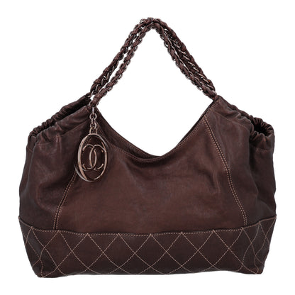 Chanel Metallic Calfskin Baby Coco Cabas Bronze 1 of 11