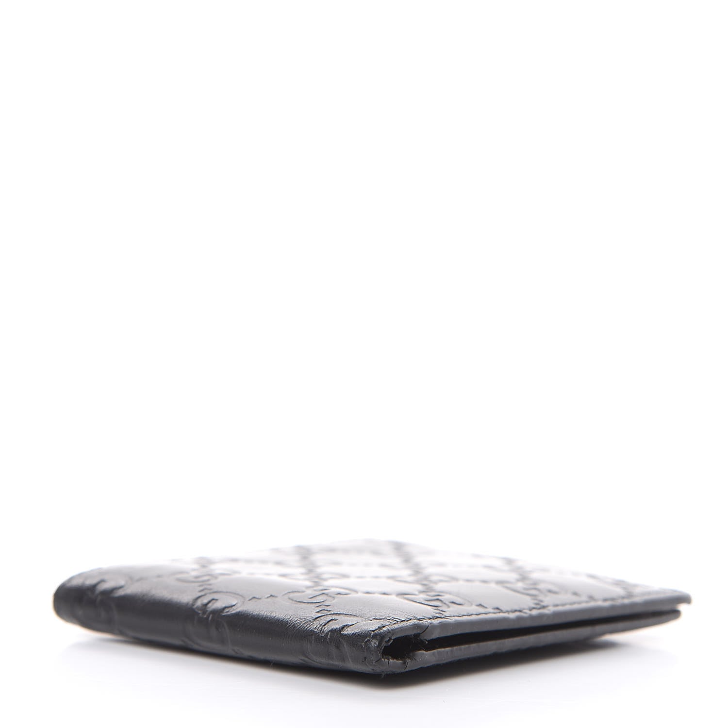 Gucci Guccissima Bi-Fold Wallet Black 4 of 9