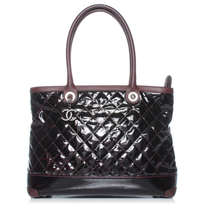 Chanel Coated Canvas Tote Bordeaux 1 of 10