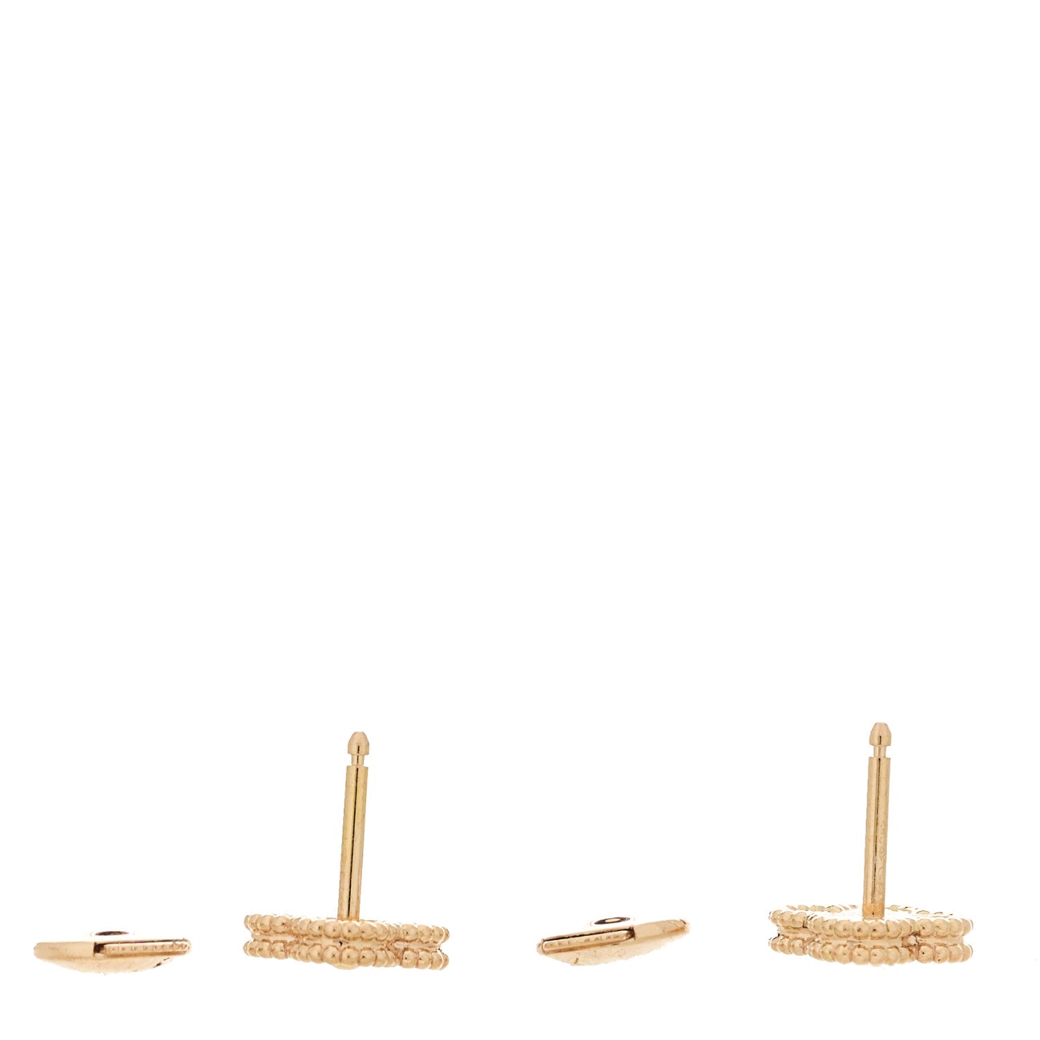 Van Cleef & Arpels 18K Rose Gold Sweet Alhambra Earrings 3 of 5