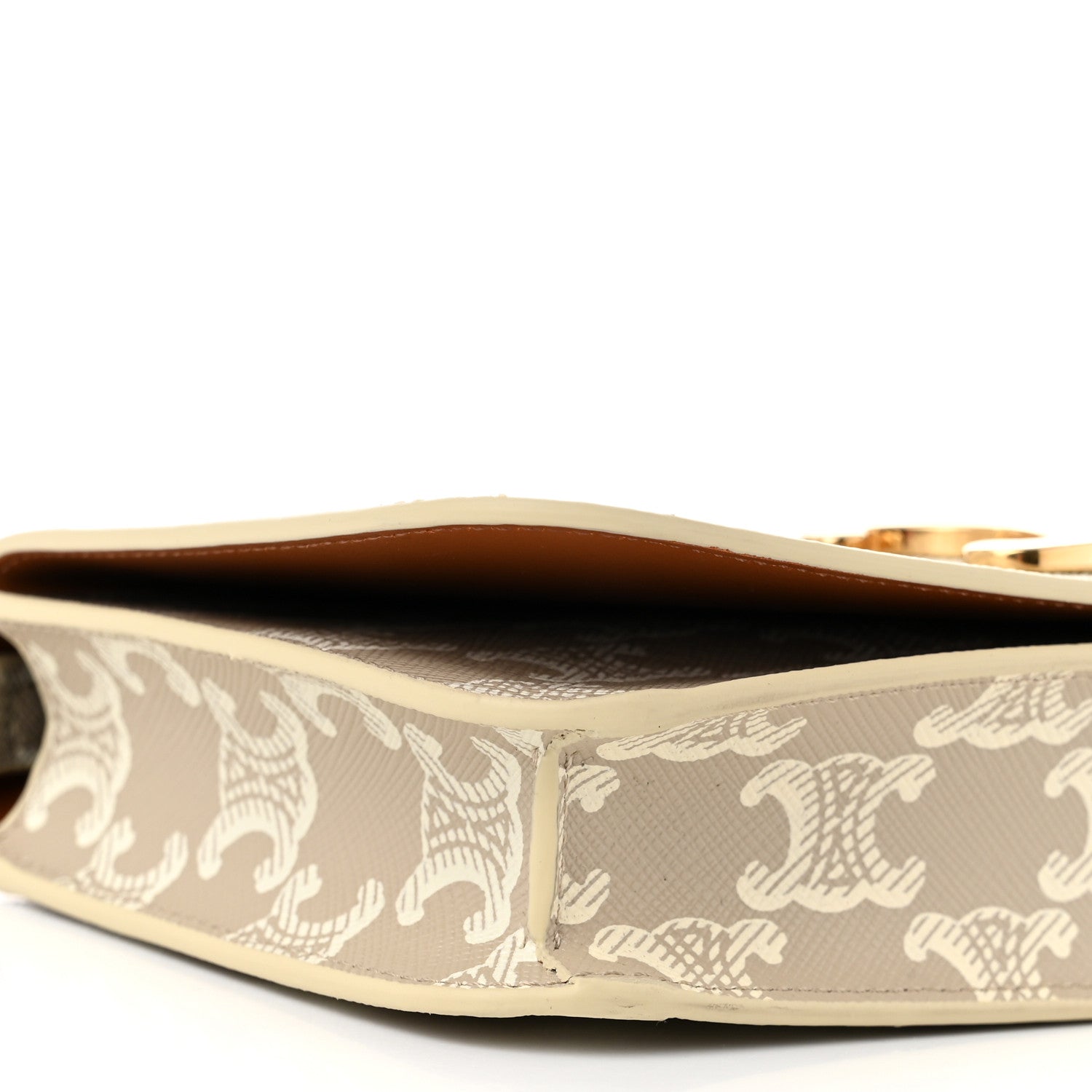 Celine Canvas Calfskin Triomphe Multipochette Grege 9 of 10