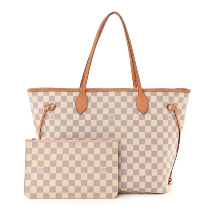 Louis Vuitton Damier Azur Neo Neverfull MM Rose Ballerine 3 of 10
