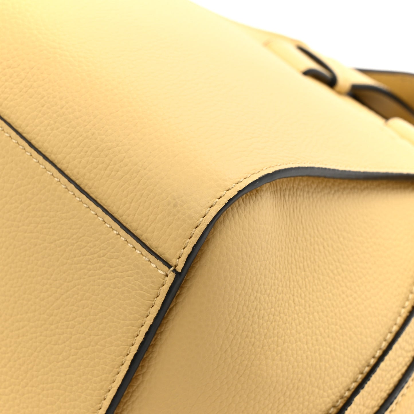 Soft Grained Calfskin Compact Hammock Shoulder Bag Dark Butter