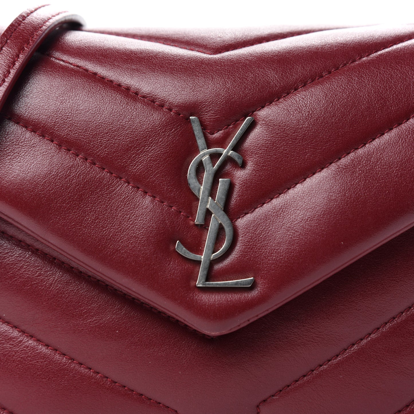 Calfskin Y Quilted Monogram Toy Loulou Monogram Crossbody Bag Rouge