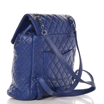 Chanel Lambskin Quilted Large Urban Spirit Backpack Blue 3 of 7