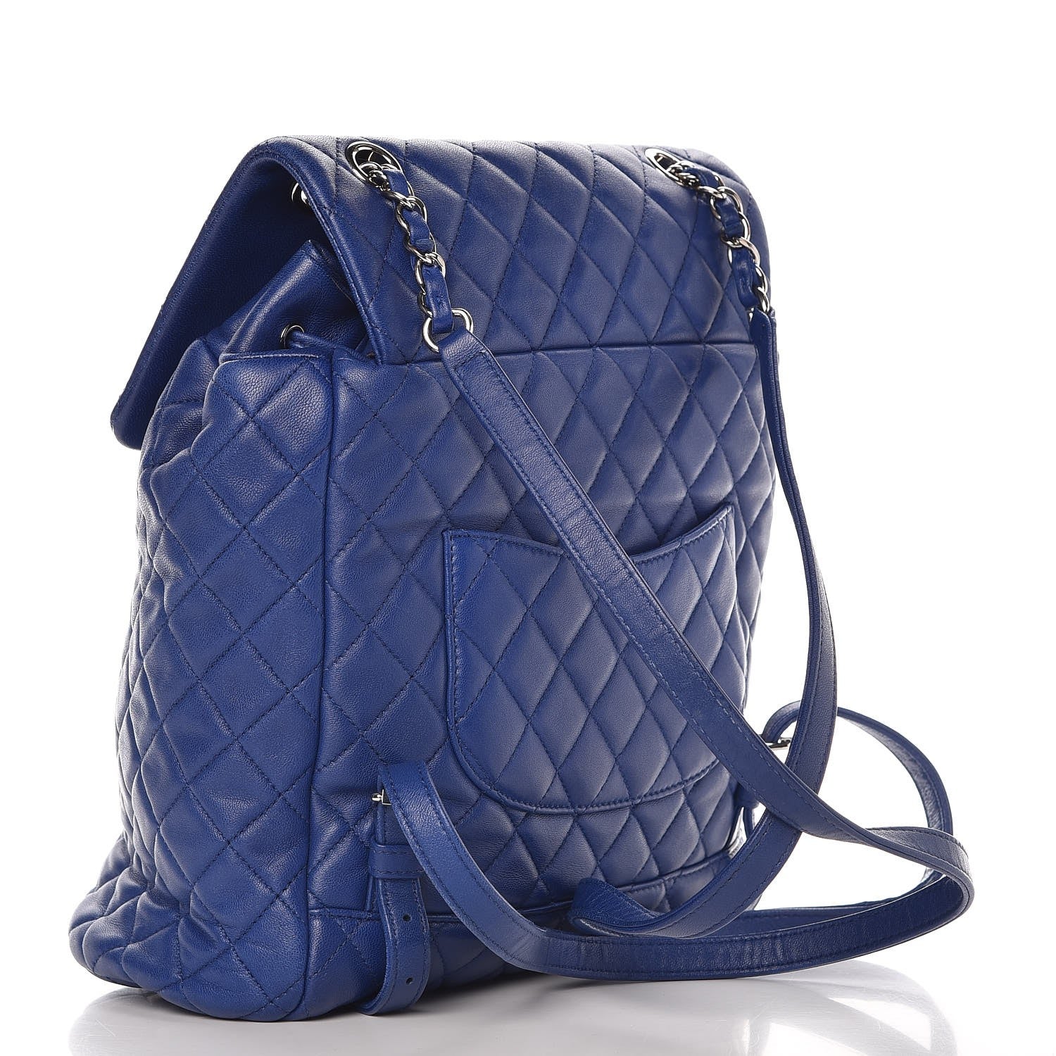 Chanel Lambskin Quilted Large Urban Spirit Backpack Blue 3 of 17