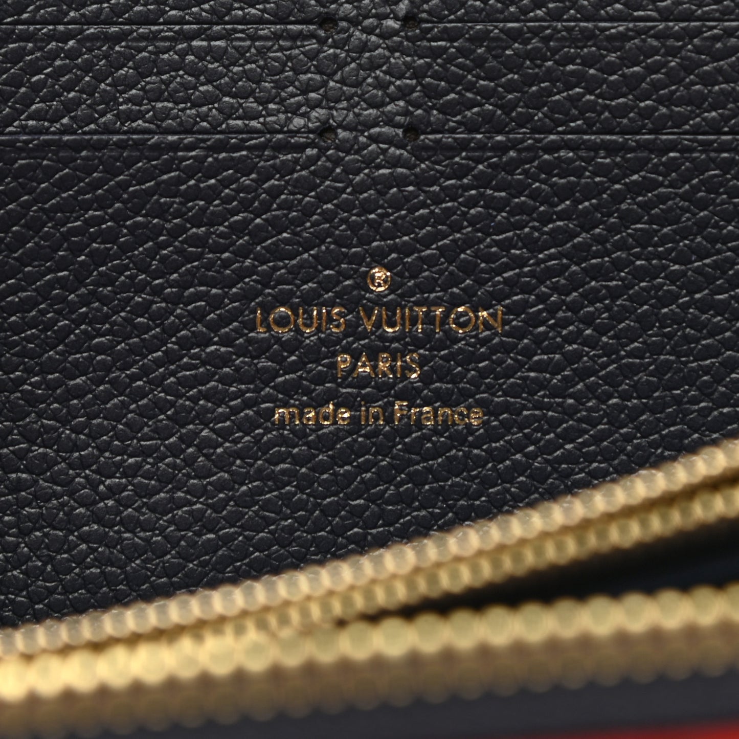 Empreinte Clemence Wallet Marine Rouge