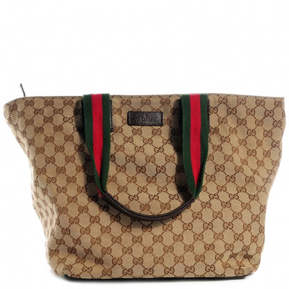Gucci GG Monogram Large Web Handle Bucket Tote 1 of 7