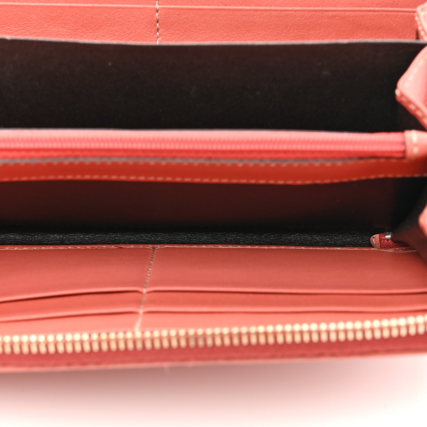 Guccissima GG Pierce Zip Around Wallet Coral