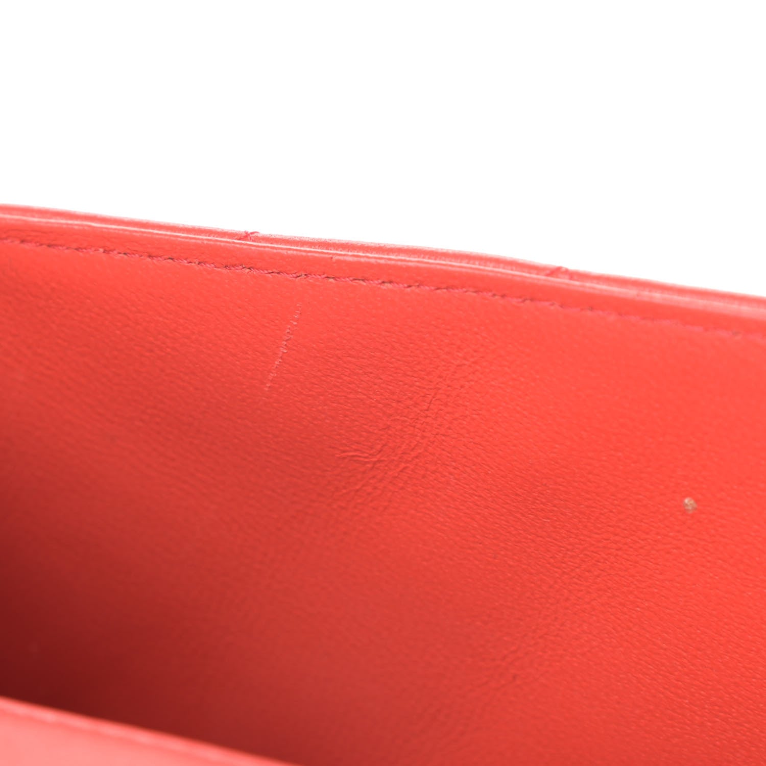 Chanel Lambskin Quilted Mini Rectangular Flap Red 12 of 17