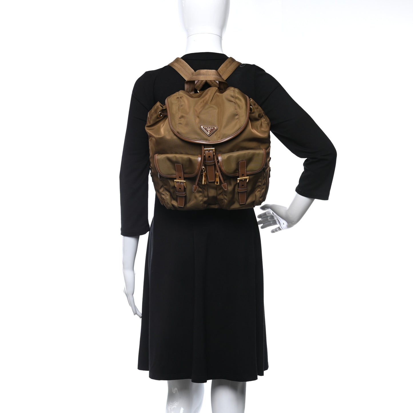 Tessuto Nylon Saffiano Vela Backpack Rovere