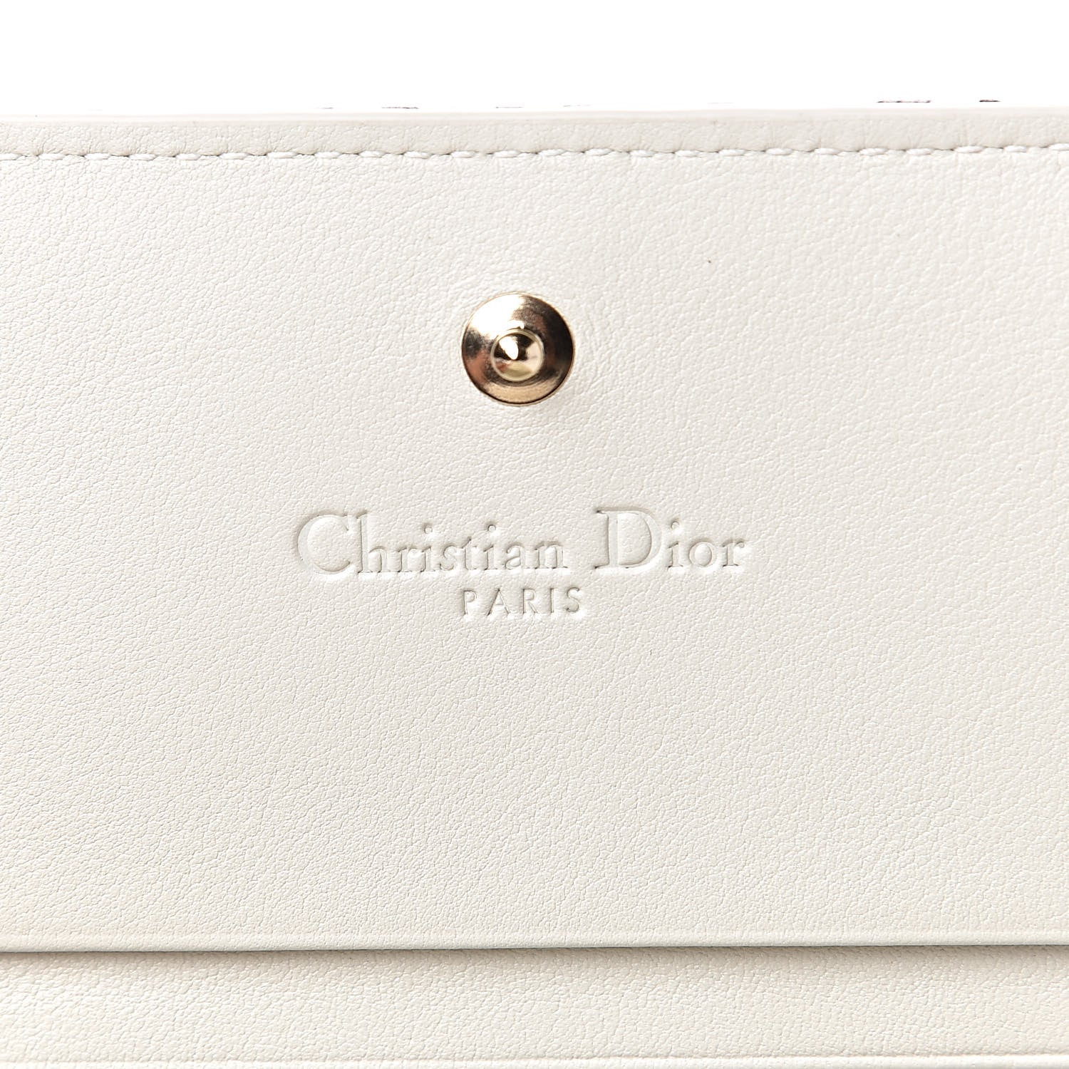 Christian Dior Calfskin Print Jardin Naturel Compact Wallet Multicolor 6 of 11