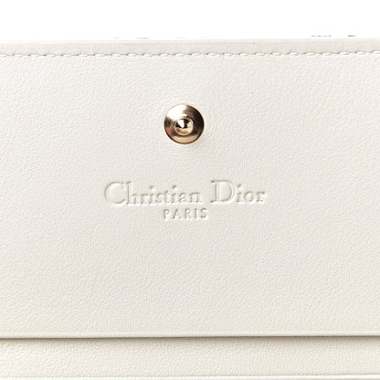 Christian Dior Calfskin Print Jardin Naturel Compact Wallet Multicolor 6 of 11