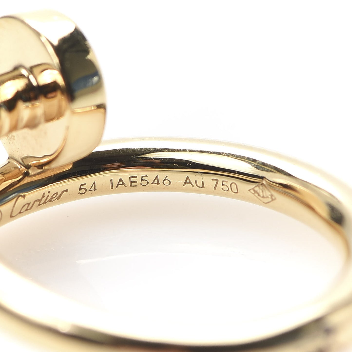 18K Yellow Gold Juste Un Clou Ring 54 7