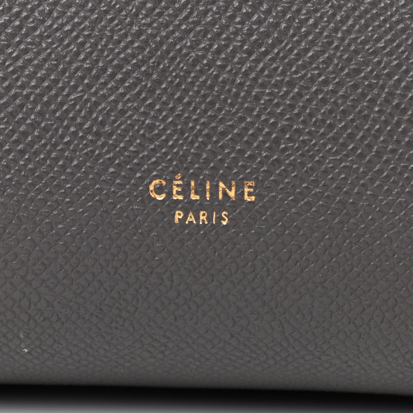 Grained Calfskin Micro Belt Bag Grey