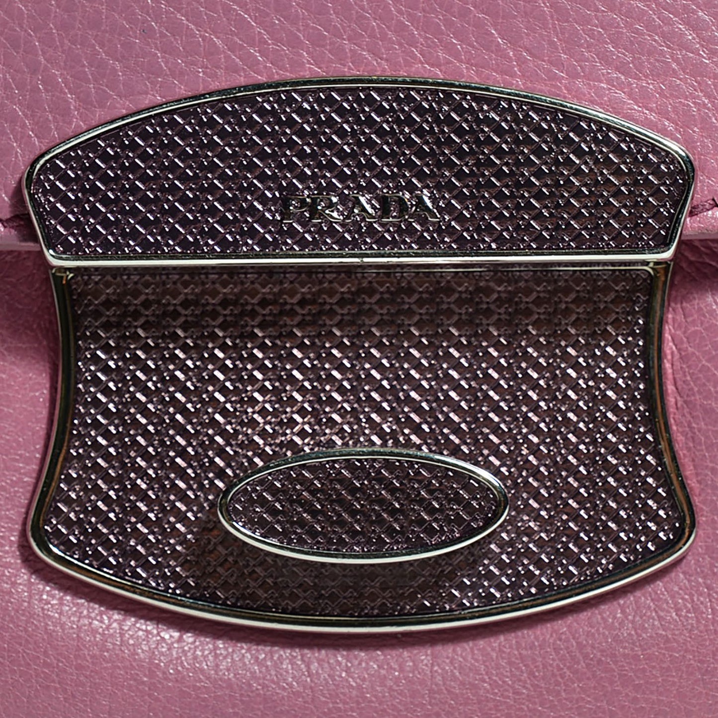 Glace Calf Detachable Chain Clutch Pink