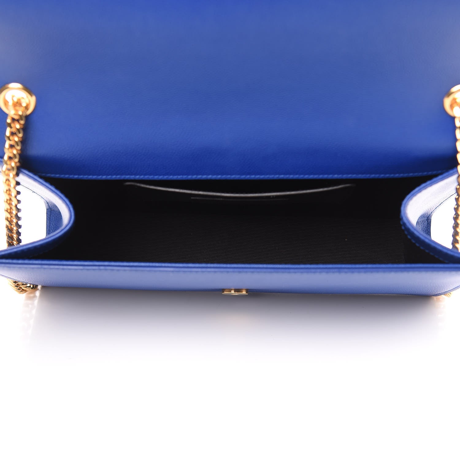 Saint Laurent Grain De Poudre Medium Classic Monogram Kate Satchel Flash Blue 5 of 9