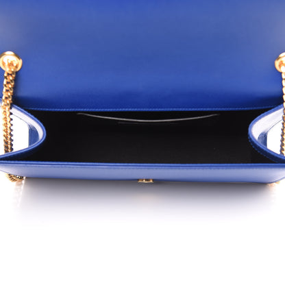 Saint Laurent Grain De Poudre Medium Classic Monogram Kate Satchel Flash Blue 5 of 9
