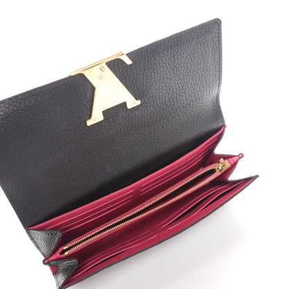 Louis Vuitton Taurillon Capucines Wallet Black 5 of 8