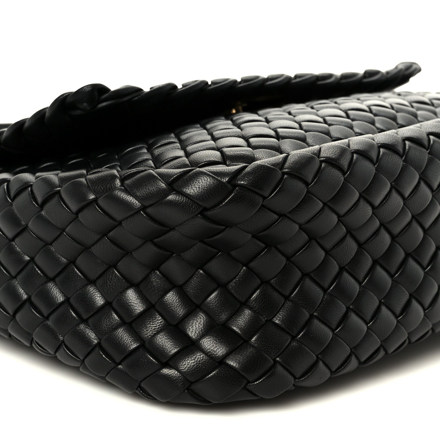 Bottega Veneta Nappa Intrecciato Small Cobble Messenger Bag Black 11 of 12