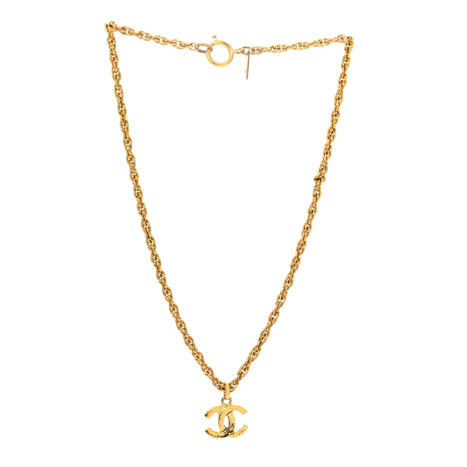 Chanel Metal CC Necklace Gold 3 of 5