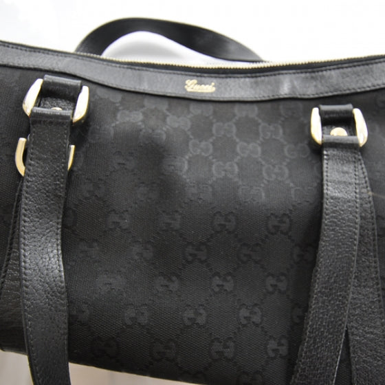 Monogram Abbey Medium Tote Black