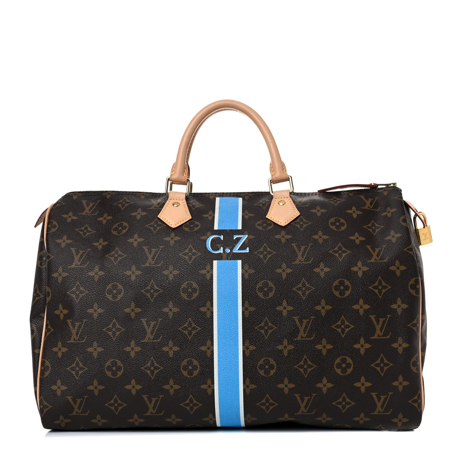 Louis Vuitton Monogram My LV Heritage Speedy 40 Blue White 1 of 25