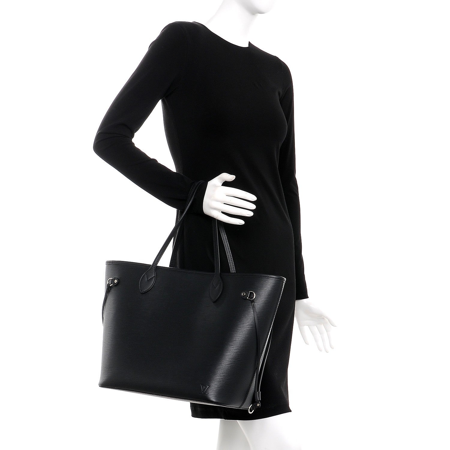 Louis Vuitton Epi Neverfull MM Black 2 of 12