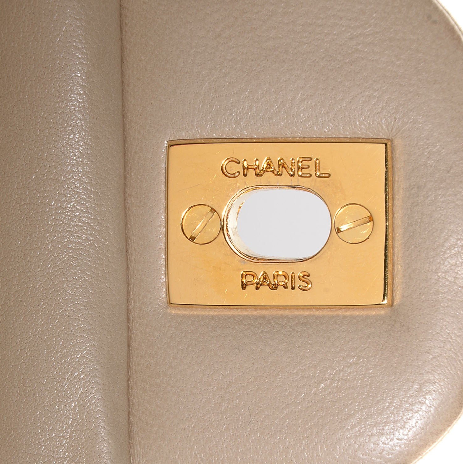 Chanel Lambskin Medium Double Flap Light Beige 7 of 9