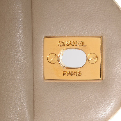Chanel Lambskin Medium Double Flap Light Beige 7 of 9