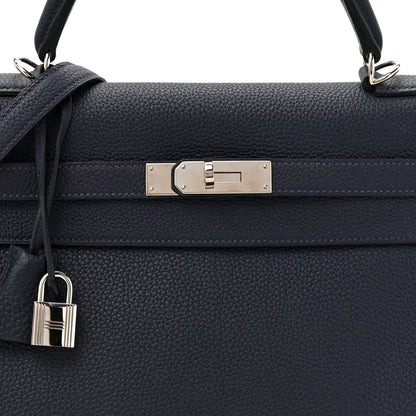 Hermes Togo Kelly Retourne 32 Bleu Nuit 8 of 12