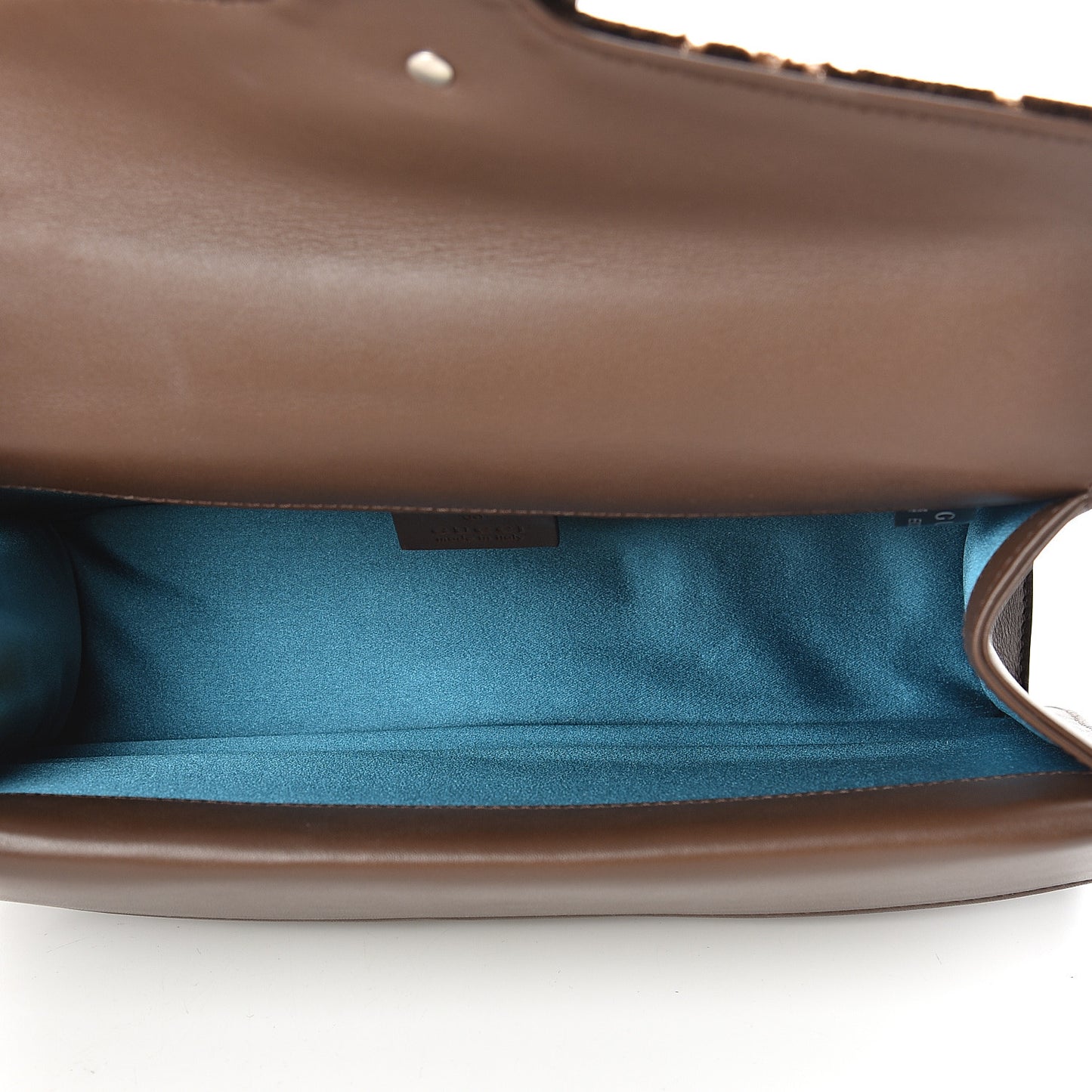 Velvet Moon Calfskin Crystal GG Monogram Small Dionysus Shoulder Bag Brown Vintage Cocoa Black Diamond