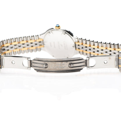 Cartier Stainless Steel 18K Yellow Gold 28mm Must De 21 Bullet Link Quartz Watch 6 of 9