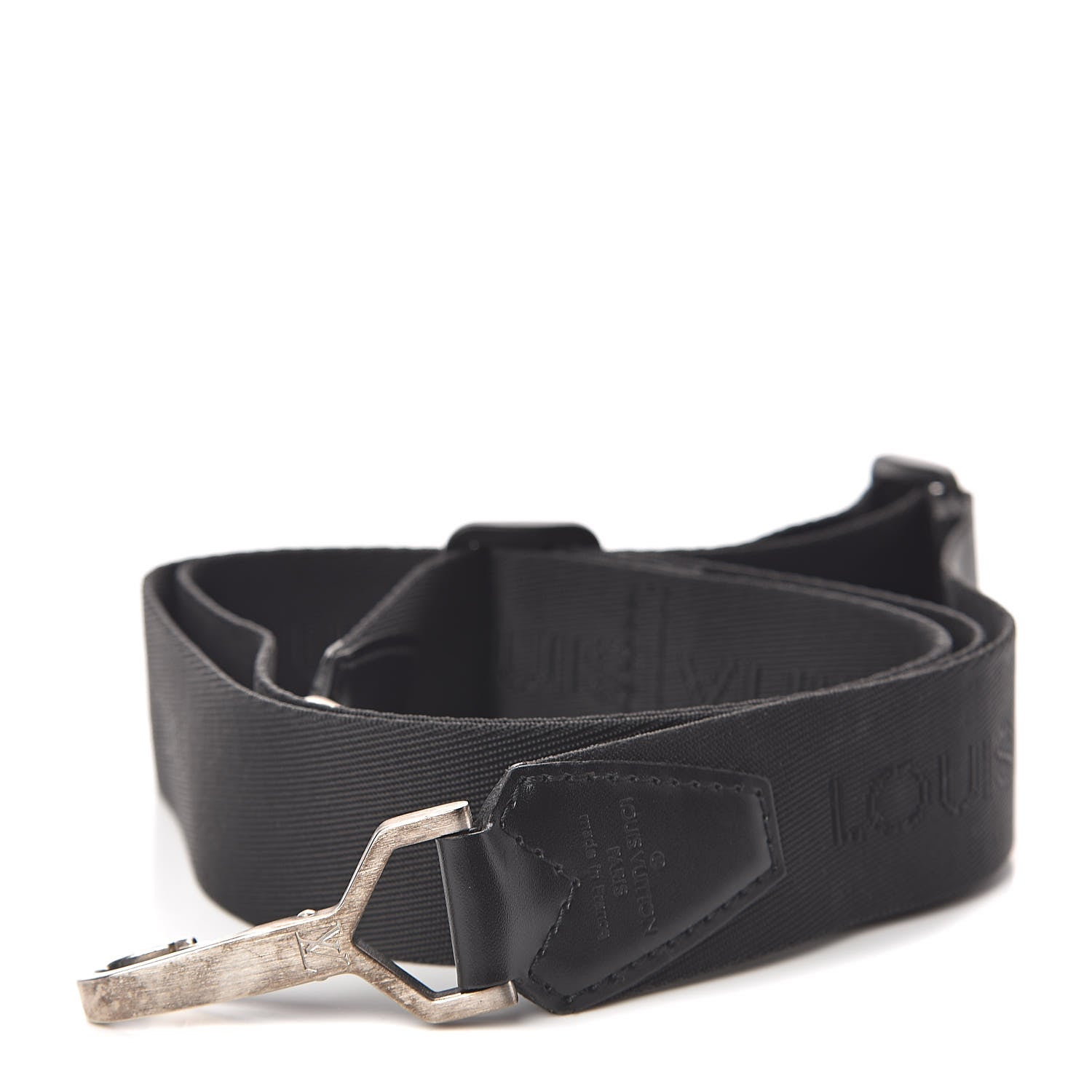 Louis Vuitton Canvas Adjustable Shoulder Strap Black 1 of 4