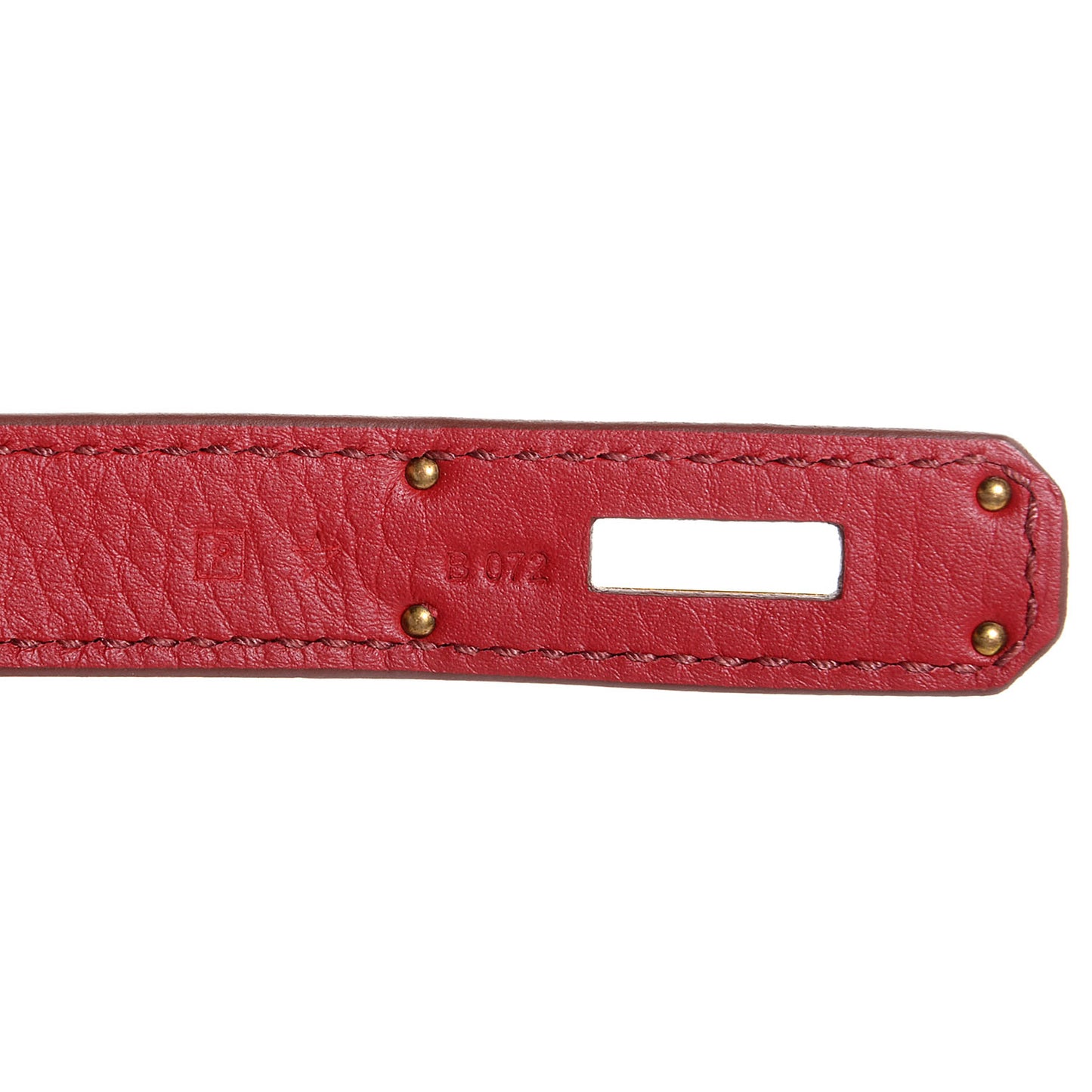 Taurillon Clemence Horseshoe Bi-Color Birkin 30 Rouge Garance and Orange