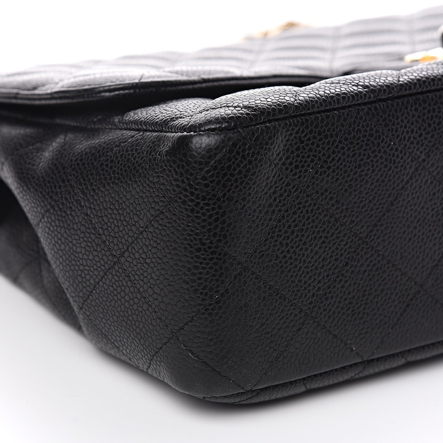 Caviar Quilted Jumbo Single Flap Black