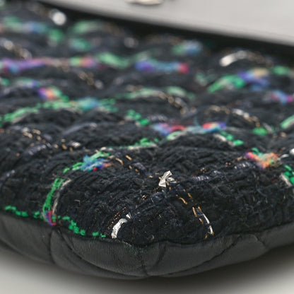 Chanel Lambskin Tweed Quilted Medium Flap Cosmetic Case Multicolor Black 10 of 12