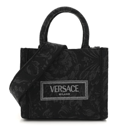 Versace Jacquard Barocco Extra Small Athena Tote Tote Black 1 of 9
