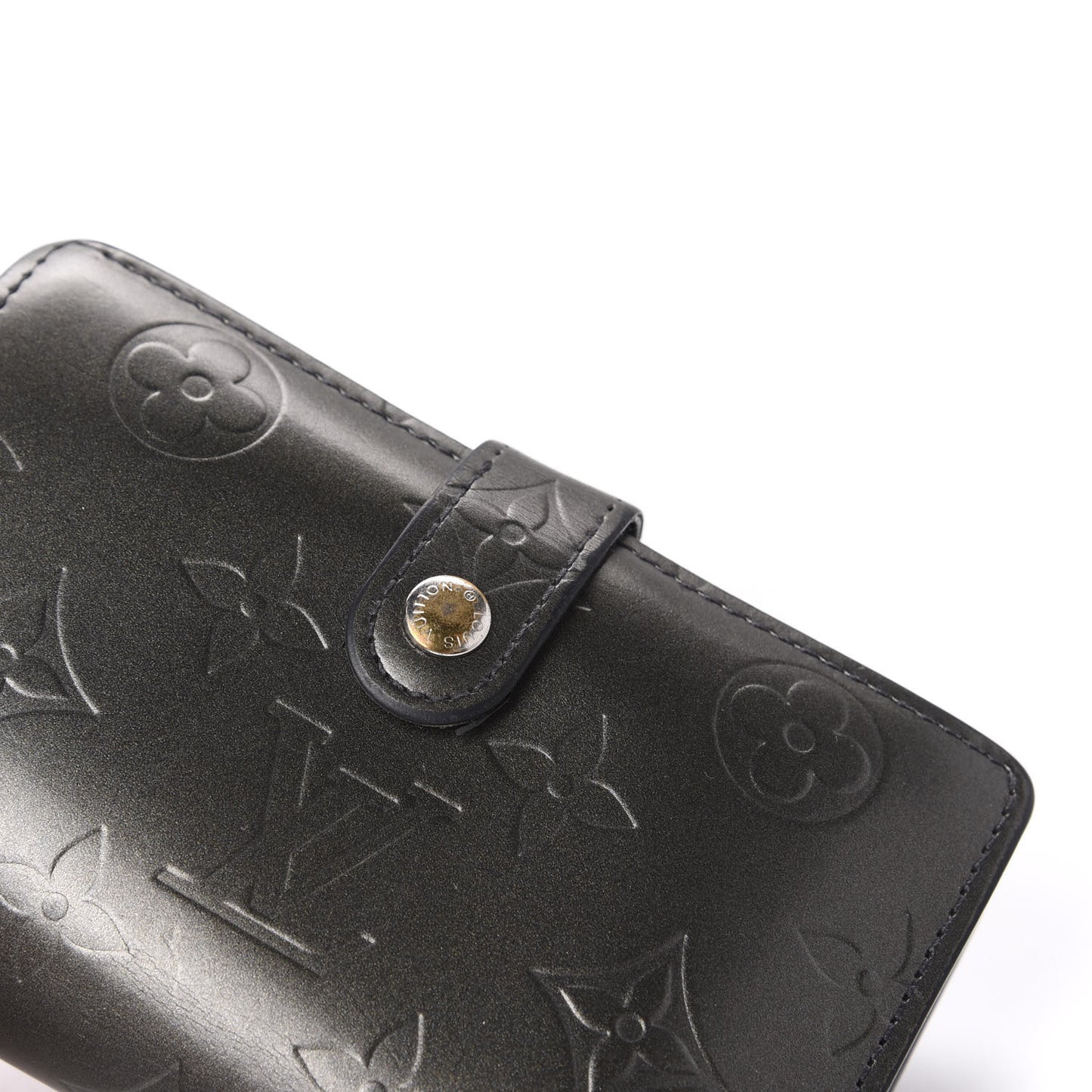 Mat Monogram French Purse Wallet Gris