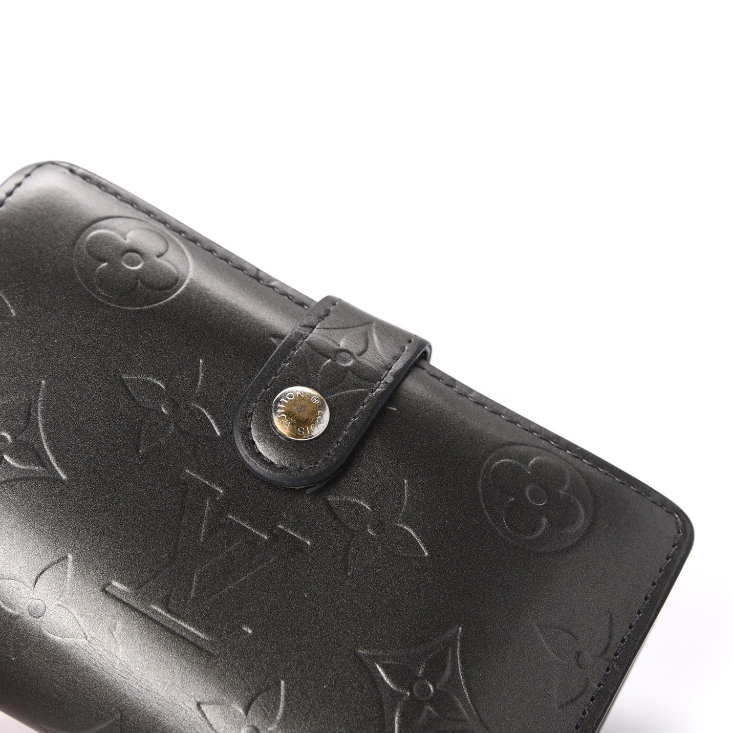 Louis Vuitton Mat Monogram French Purse Wallet Gris 8 of 13