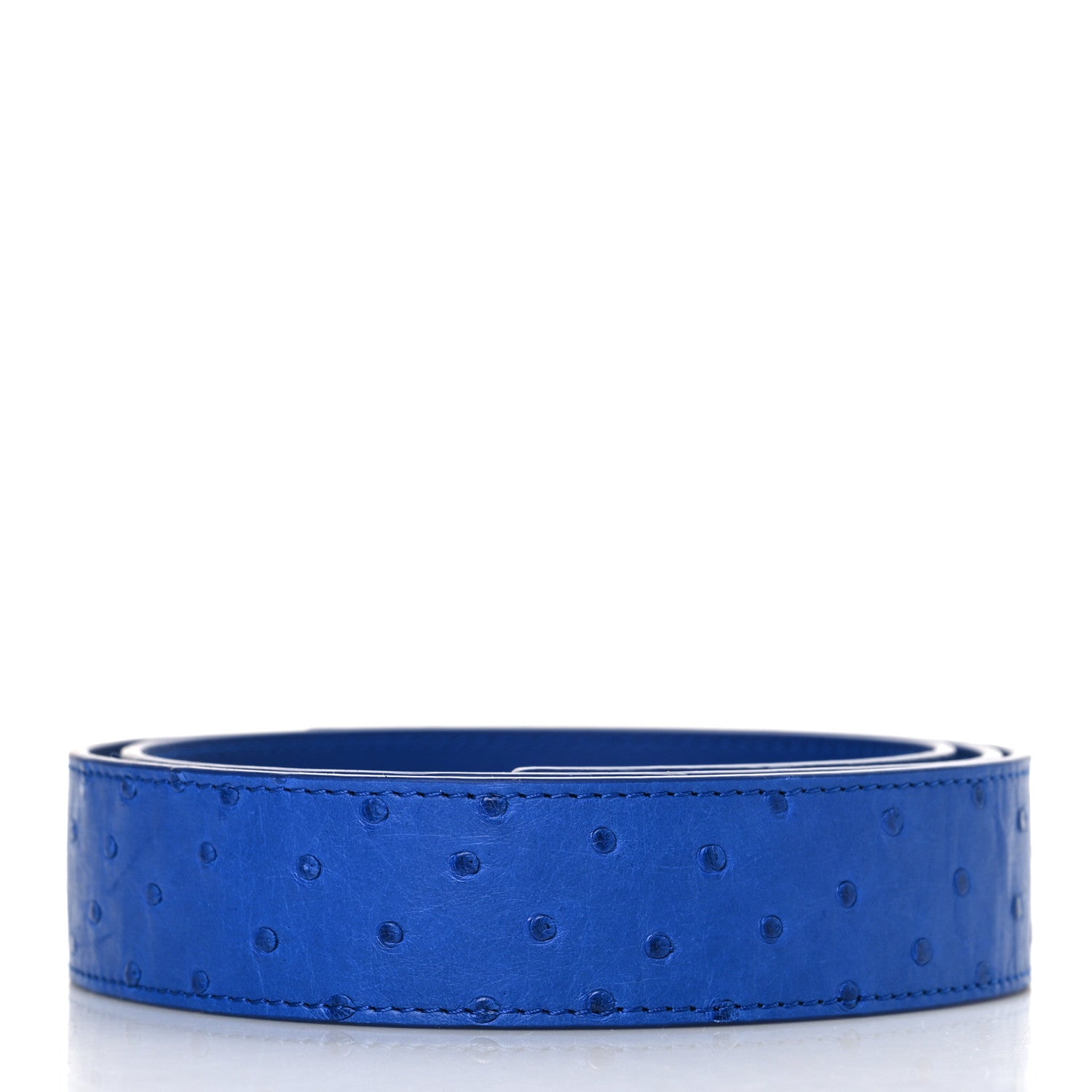 Louis Vuitton Ostrich 40MM Belt 95 38 Blue 2 of 8