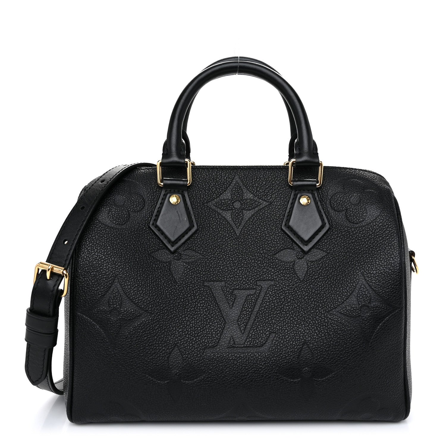 Louis Vuitton Empreinte Monogram Giant Speedy Bandouliere 25 Black 1 of 11
