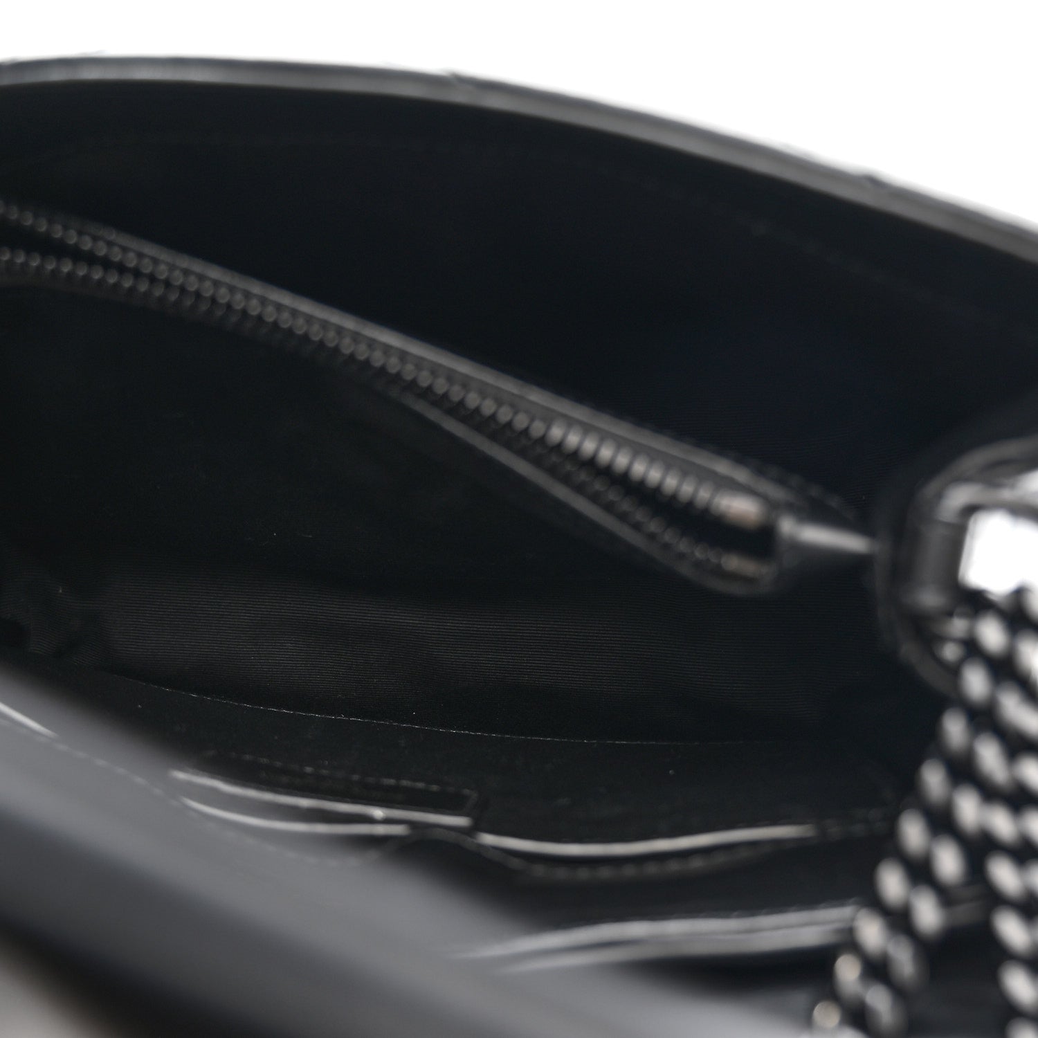 Saint Laurent Calfskin Y Quilted Monogram Monochrome Small Loulou Chain Satchel Black 6 of 12