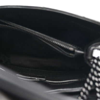 Saint Laurent Calfskin Y Quilted Monogram Monochrome Small Loulou Chain Satchel Black 6 of 12