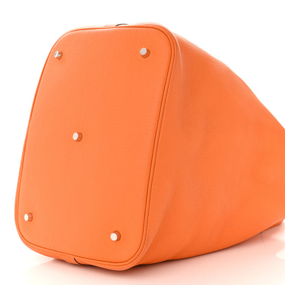 Hermes Taurillon Clemence Picotin Lock 26 GM Jaune D' Or 10 of 12