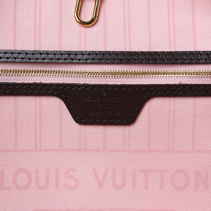Louis Vuitton Damier Ebene Neo Neverfull MM Rose Ballerine 6 of 13