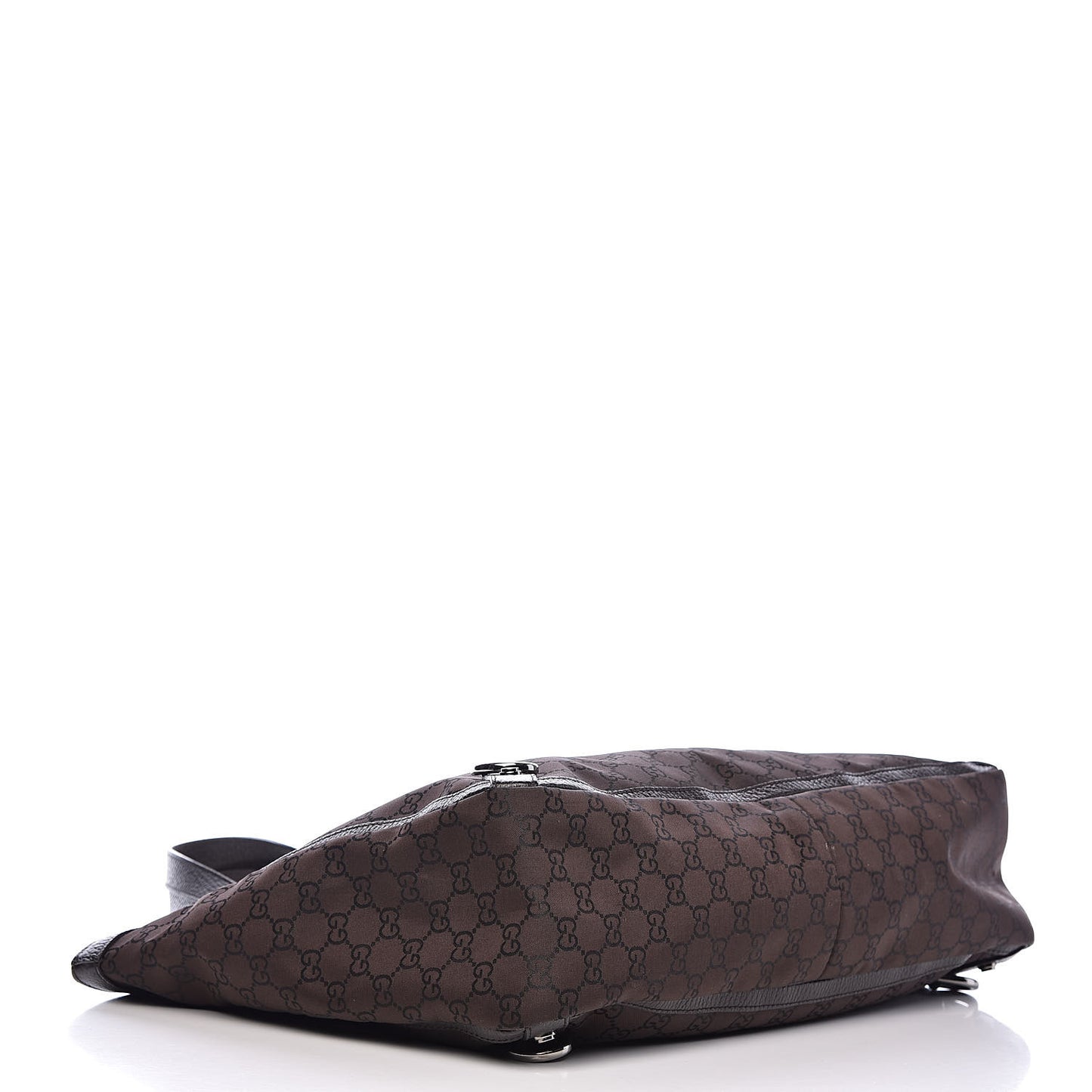 Nylon Monogram Large Abbey Tote Dark Brown